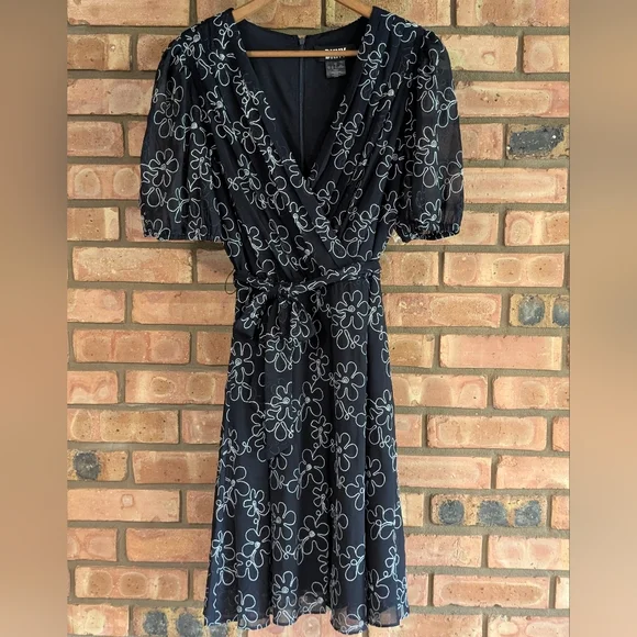 blue dress for baby girl Smocked Waist Commuter Dress | Work main image 1